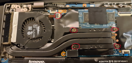Replacing thermal paste on Lenovo X1 Carbon to reduce temp, fan 